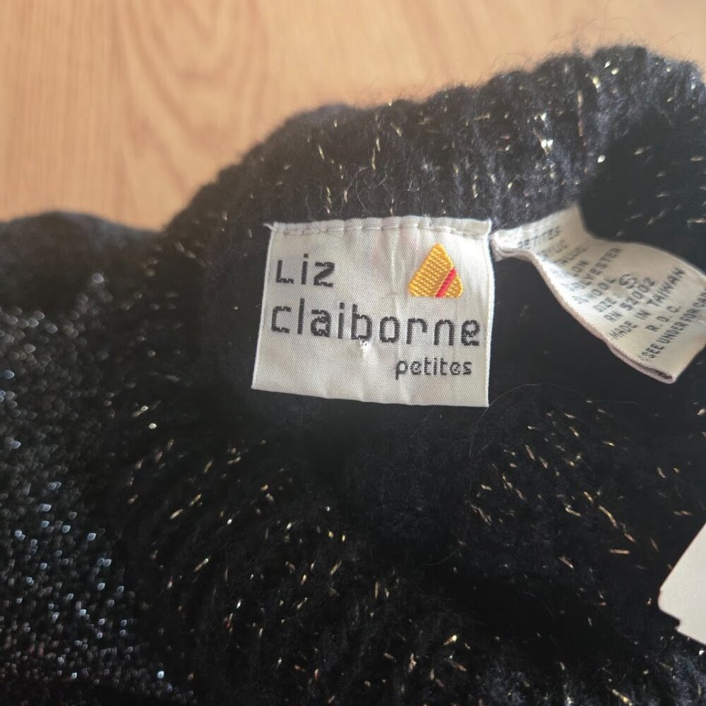 Vintage Liz Claiborne Metallic Turtleneck Sweater - Picture 7 of 8